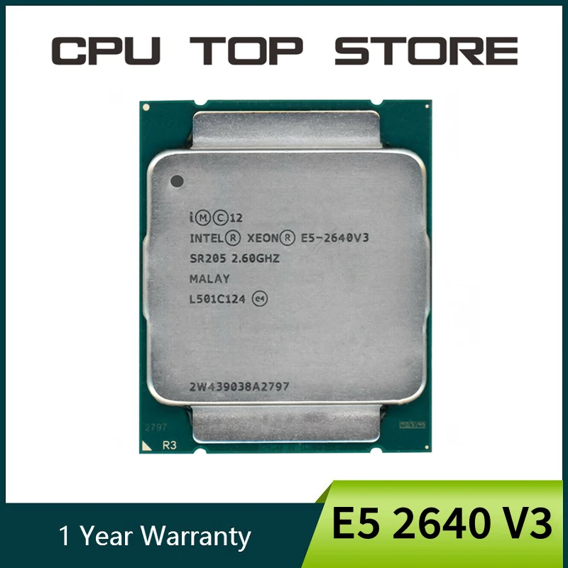 Intel Xeon E5 2640 V3 2.6GHz 20MB 8Core 90W Socket LGA 2011-3 SR205 Processor cpu