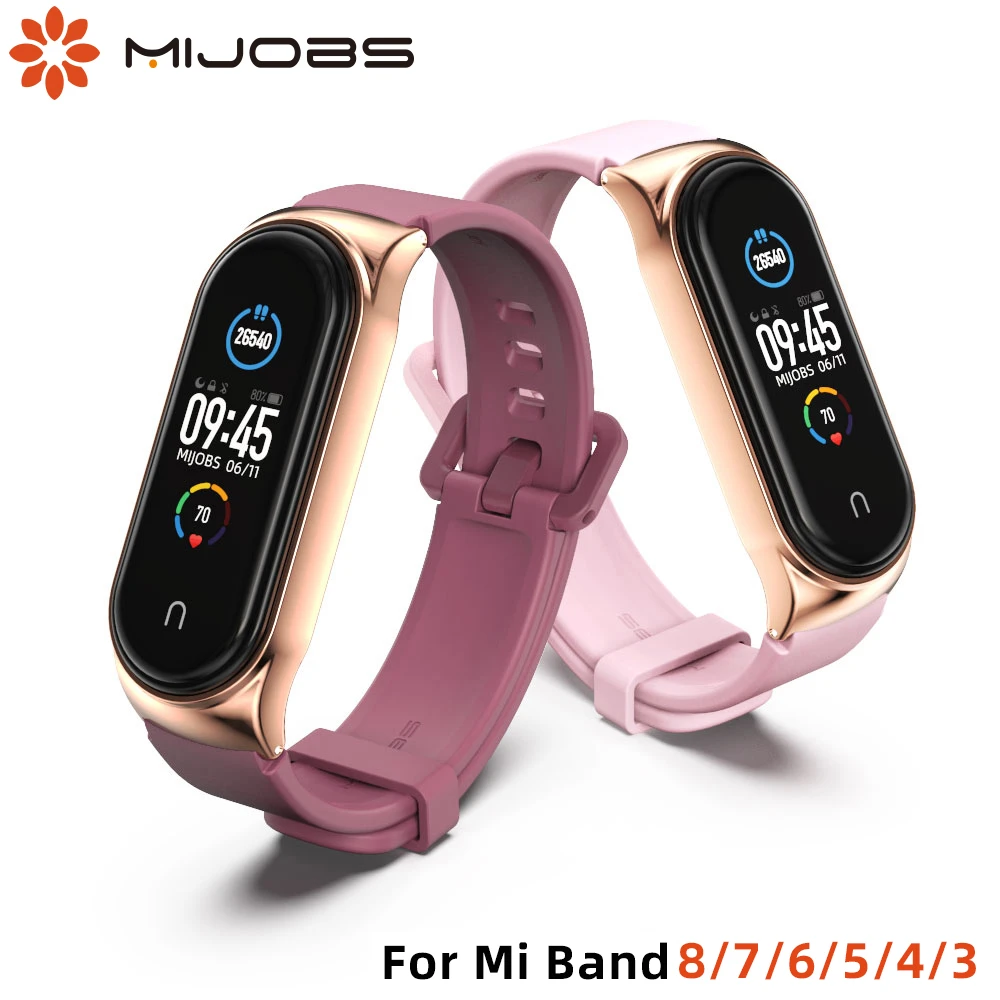 For Miband 5 6 4 Silica Gel Smart Bracelet for Mi Band 5 Strap Silicone Correas for Xiaomi Mi3 Opaska Bend 4 Pulseira Amazfit 5