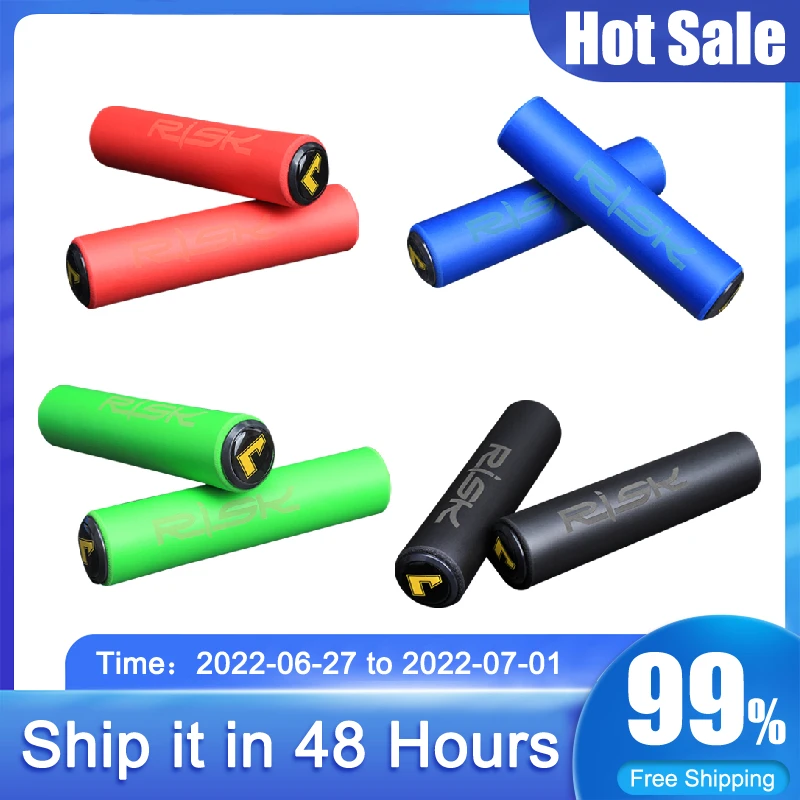 1 Pair Bicycle Handlebar Grips MTB Mountain Bike Silicone Anti-slip Handle Bar End Grips Cycling Parts