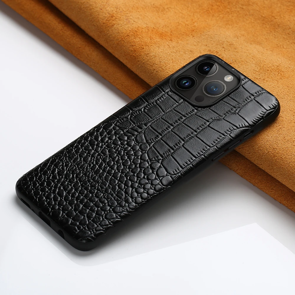 Genuine Leather Case for iPhone 13 Pro Max 12 Mini 11 12 Pro Max X XR XS max 5s 6S 6 7 8 Plus SE 2020 360 Full protective Cover