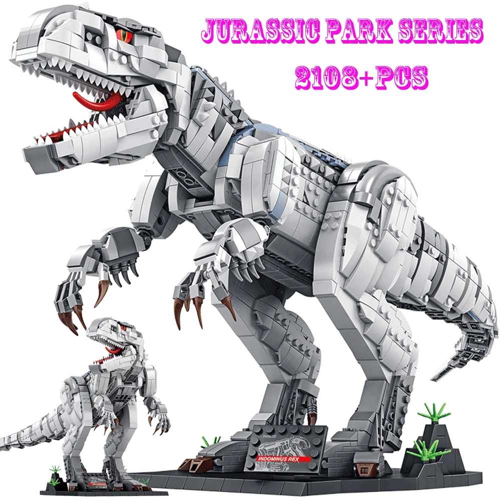 SEMBO Dinosaur Blocks Jurassic Park Indominus Rex Dinosaur World voltron Building Blocks Dino Dragon Toy Boy Toys  Kids Gifts