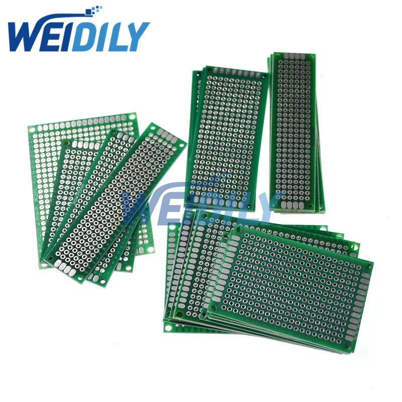 20PCS/Lot 5x7 4x6 3x7 2x8cm Double Side Prototype Diy Universal Printed Circuit PCB Board Protoboard pcb kit