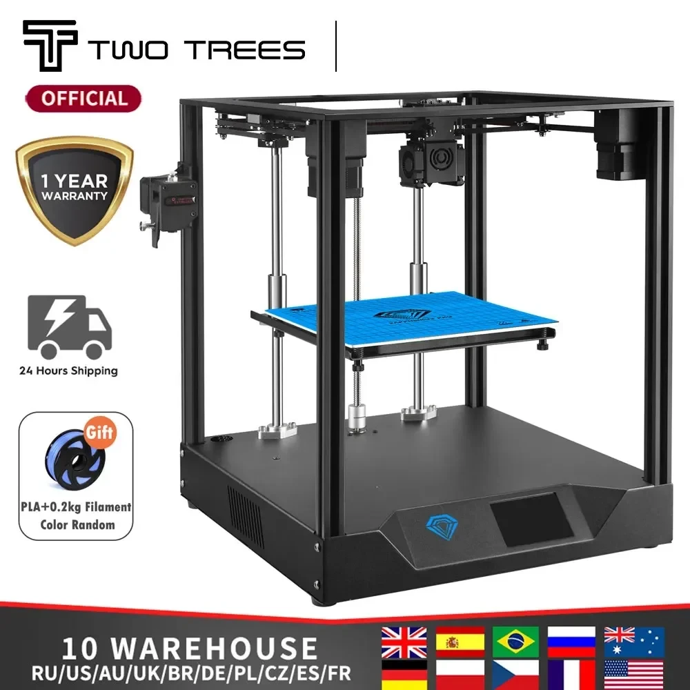 Twotrees 3D Printer FDM SP-3 2020 impresora 3d 3д принтер CORE XY Printer DIY Kit TMC2208 MKS Full Color Touch Screen PEI