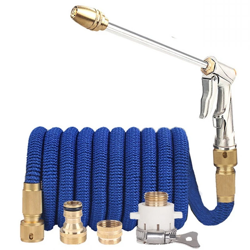 Expandable Magic Hose Pipe High-Pressure Car Wash Hose  Adjustable Spray Flexible Home Garden Watering Hose Cleaning Water Gun