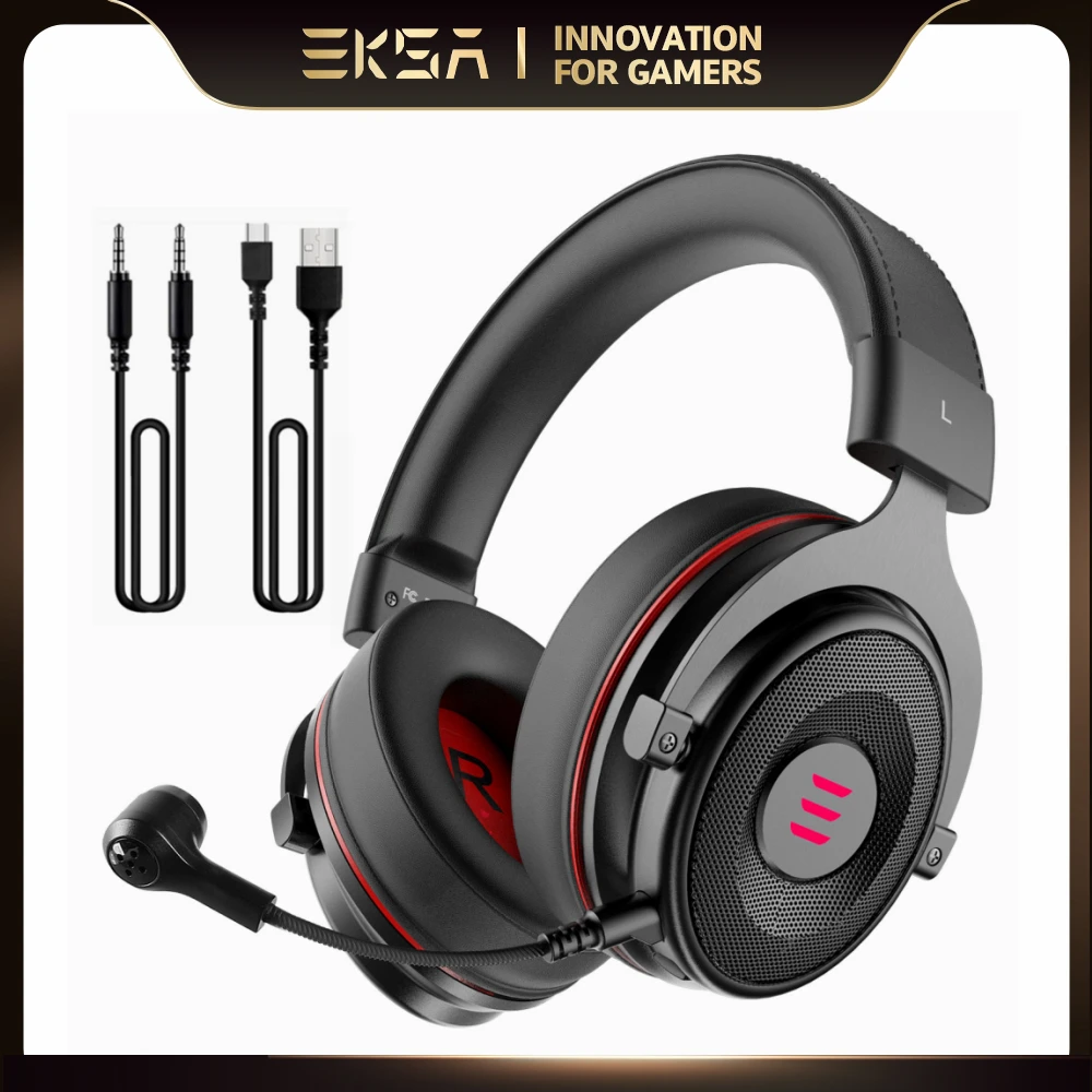 EKSA Gamer Headset 7.1 Surround Sound Gaming Headphon E900 PRO Wired Game Headphones For PC/Xbox/PS4 with Noise-cancelling Mic