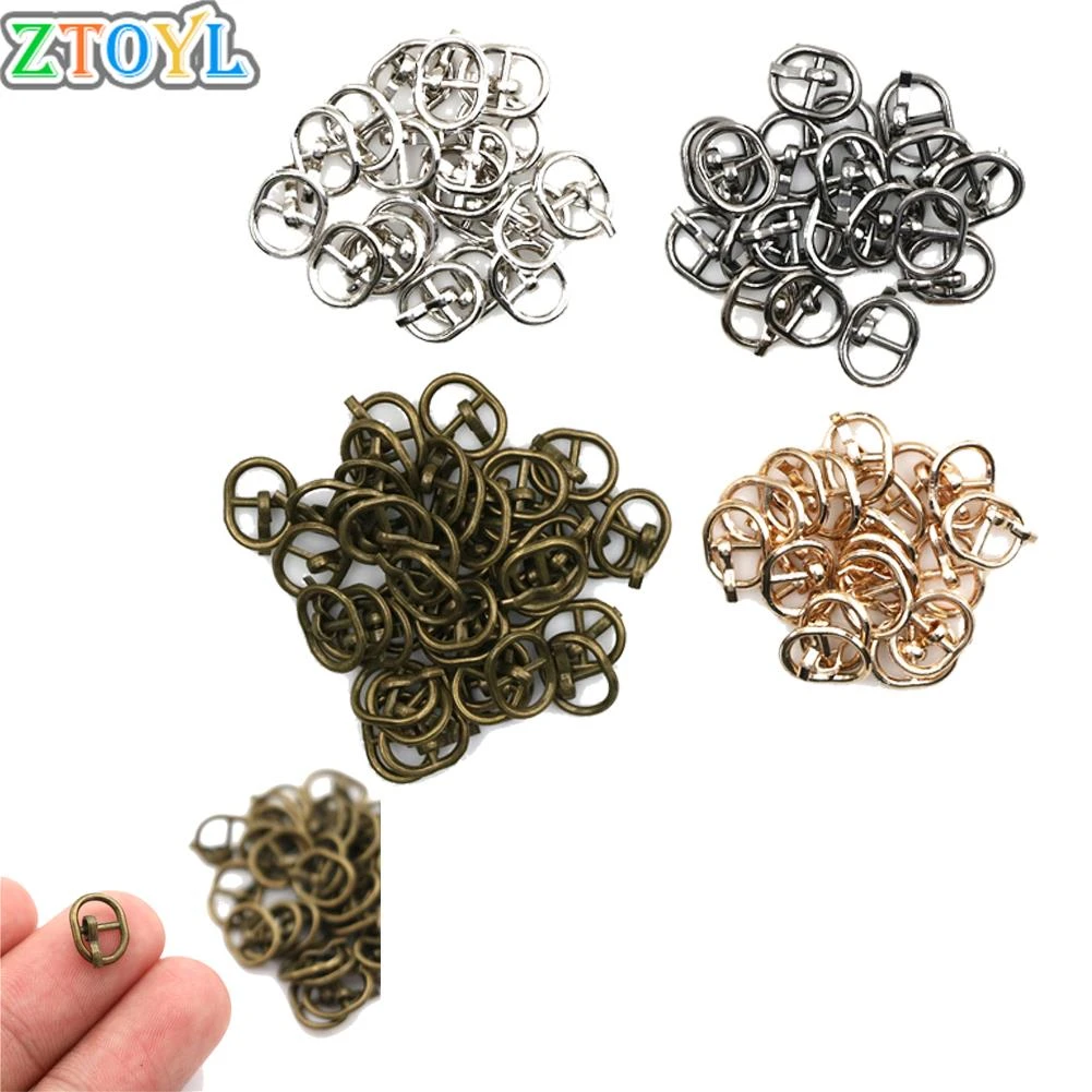 Hot Sale 10PCS 5.5MM Mini Ultra-small Tri-glide Buckle Belt Buckle Doll Bag Buckle Diy For Mini Doll Buckle Shoes Accessories