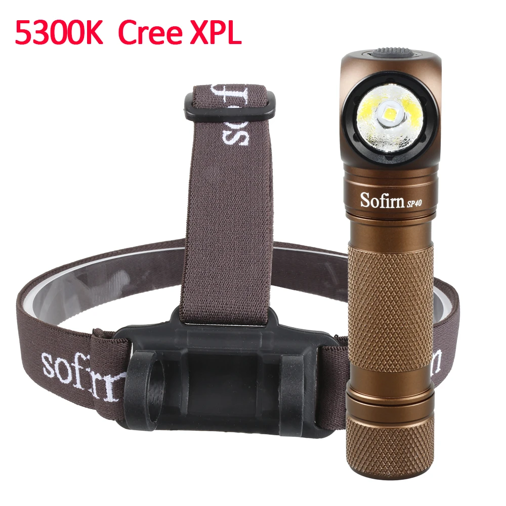 New Sofirn SP40 Headlamp 1200lm LH351D 90CRI USB Rechargeable 18650 Head lamp Headlight with Power Indicator Magnet