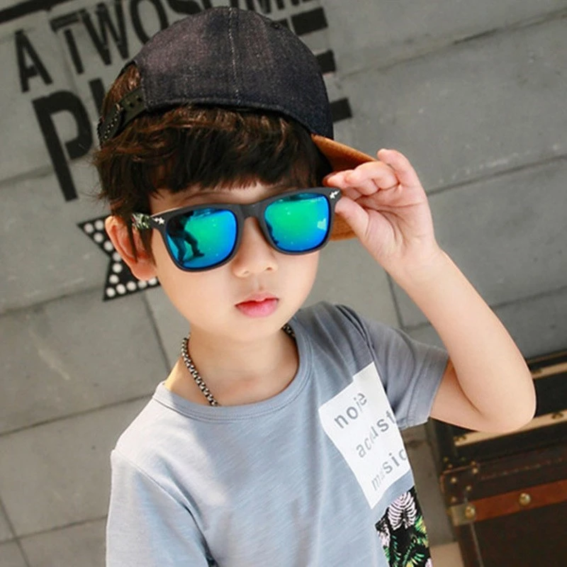 2020 Children's Fashion Sunglasses Square Mirror Sun Glasses Brand Design Sunglasses for Boys and Girls Design Eyewear UA400