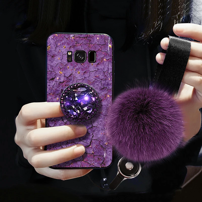 Luxury Glitter Case For Samsung Galaxy A5 J2 Pro 2018 J4 J6 J8 A6 A7 A8 J5 J7 Prime Note 8 9 10 Plus Silicon Marble Holder Case