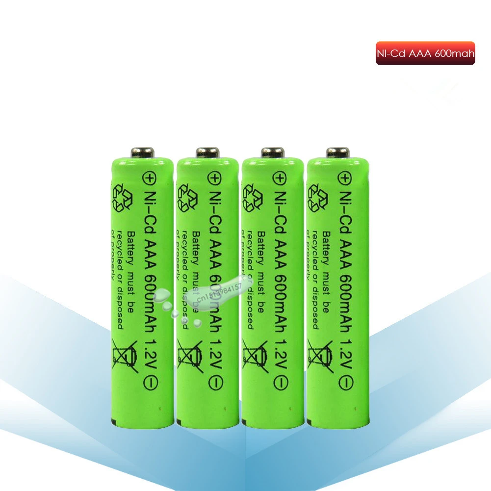 kpay 2/4/6/8pcs New AAA 600mAh NI-CD 1.2V Rechargeable Battery 3A 7# battery for camera,toys