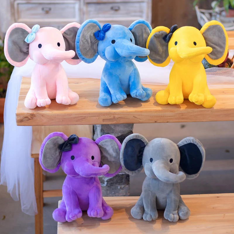 25cm Bedtime Originals Choo Choo Express Plush Toys Elephant Humphrey Soft Stuffed Animal Appease Doll  Baby Kid Birthday Gift