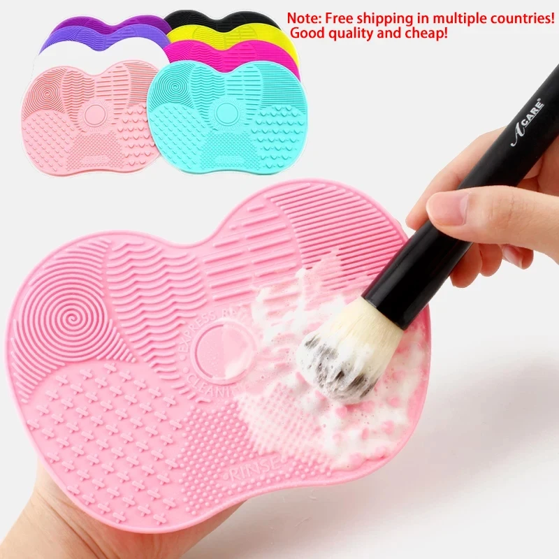 Makeup Brushes Cleaning Pad Foundation Washing Brush Scrubber Board Cleaning Mat Makeup Brush Cleaner Cosmetic Cleaning Tool