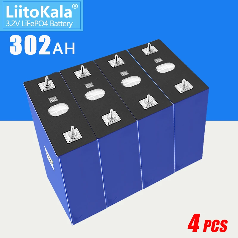 4pcs 3.2V 100Ah 150ah 200Ah 280Ah 310Ah 320AhLiFePO4 battery pack DIY 12V 24V Motorcycle Electric Car Solar Inverter battery