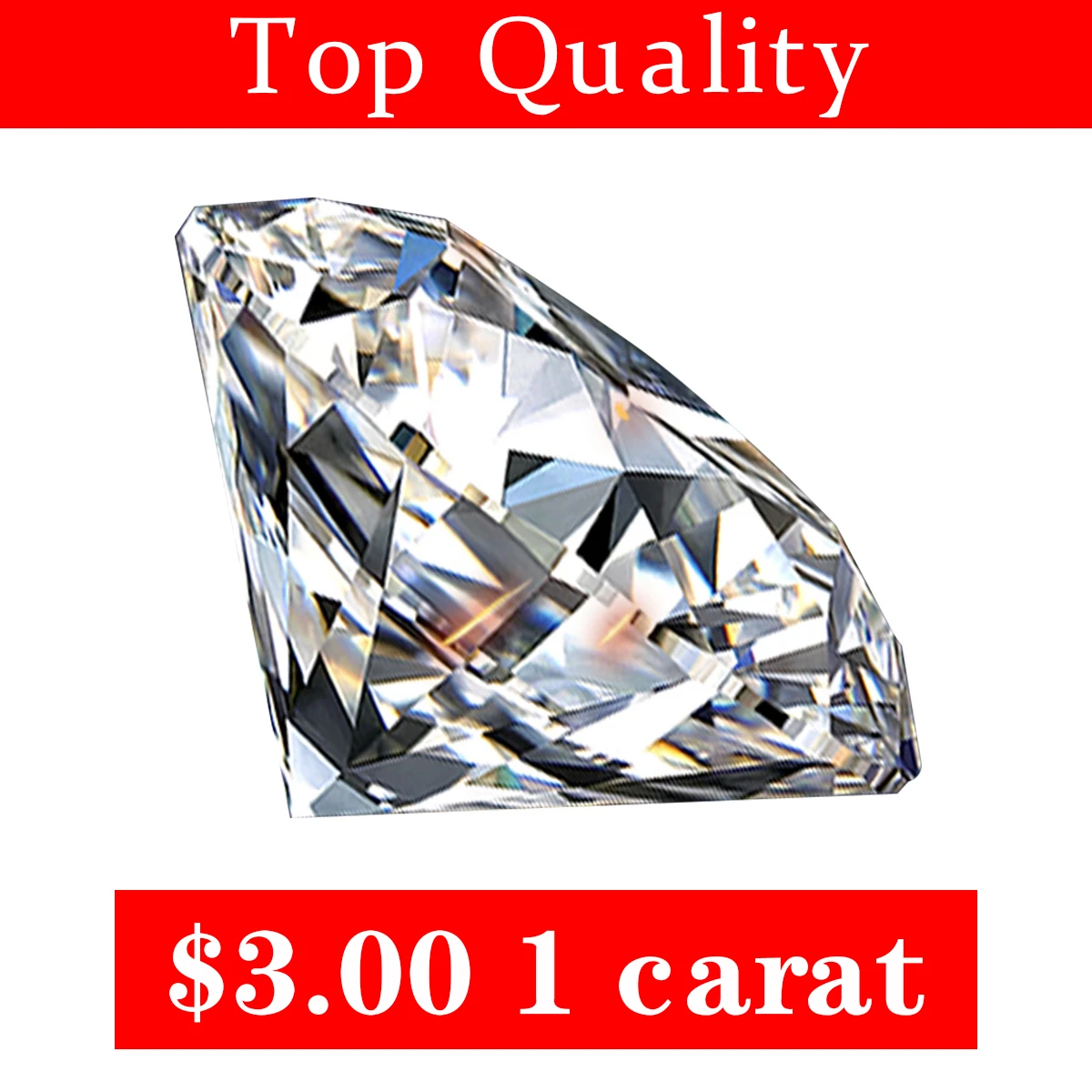 Real 0.1 To 5 Carats GH Color Moissanite Stones Loose Gemstones Certified Lab Grown Diamond Test Positive With Certificate Bulk