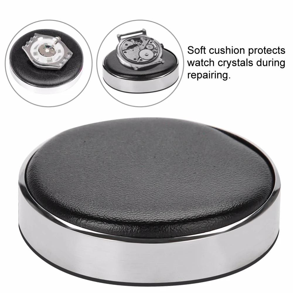Watch Movement Casing Cushion Leather Protective Pad Holder for Watchmaker Watch Part Glass Repair Battery Change Tool 53/70mm