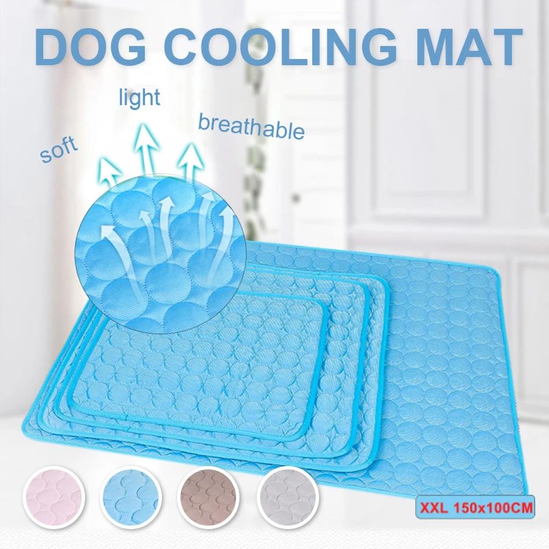 Dog Bed Summer Dog Cooling Mat Breathable Pet Cold Bed for Dogs Cats Durable Non Sticking Cat Ice Pads Blanket Pet Accessories