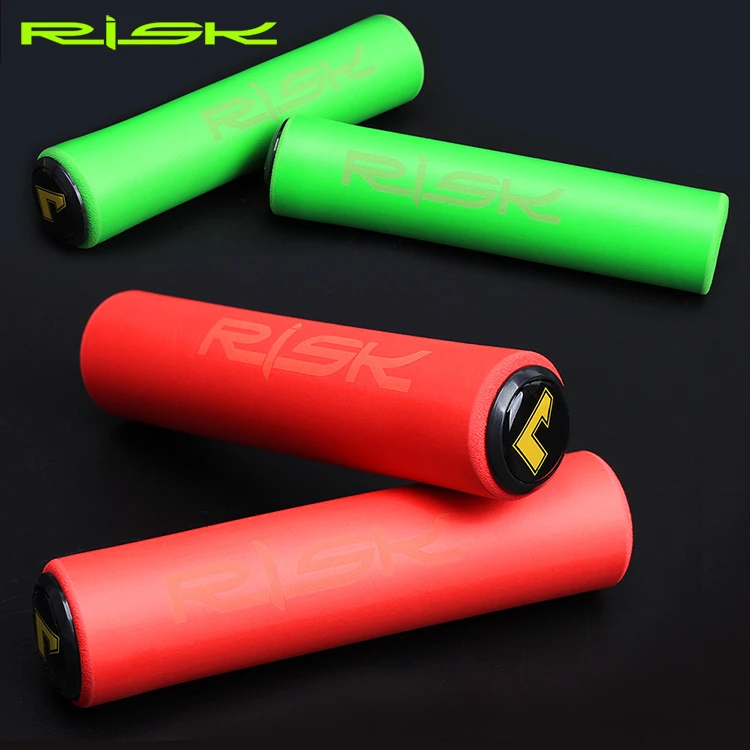 1 Pair Bicycle Silica Gel Handlebar Grips MTB Ultra-light Antiskid Soft Removeable Plastic End Plugs Bike Handle Bar Grips 40g