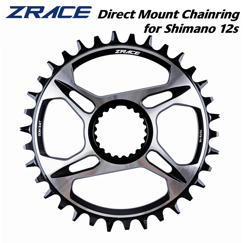 ZRACE 12s Chainrings 32T/34T/36T/38T 7075AL for SHIMANO Direct Mount Crank,FC-M9100 FC-M8100 FC-M7100,SM-CRM95 SM-CRM85 SM-CRM75