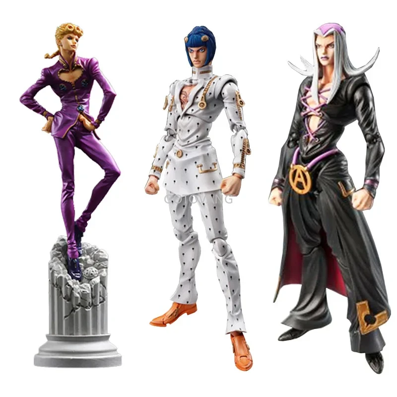 15cm Anime JoJos Bizarre Adventure Dio Brando Diavolo Bruno Bucciarati Giorno Giovanna Leone Abbacchio Movable Action Figure