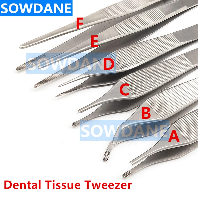 Dental Surgical Tissue Tweezer Set Dental Forcep Extraction Hemostat Medical Tweezer Dentist Surgery Tool Stainless steel