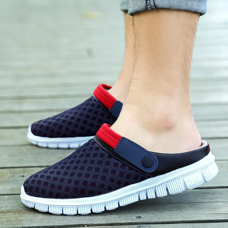 Summer Men Beach Shoes 36-46 Breathable Light Weight Casual Shoes Outdoor Flats Water Shoes Couple Footwear YL488