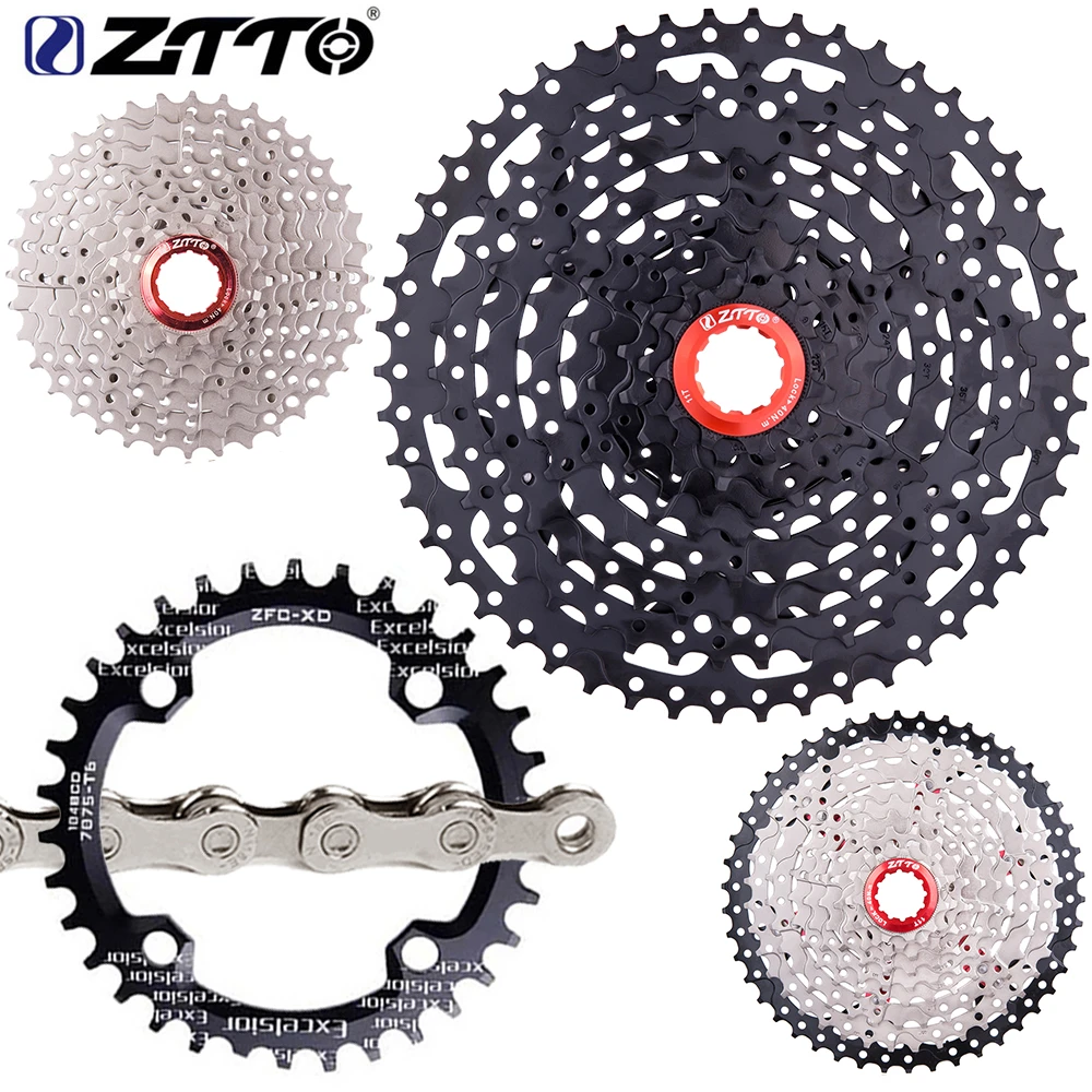 ZTTO MTB 9 Speed 11-50T Mountain Bike Cassette Wide Ratio 9speed Bicycle Sprocket 9S Freewheel Compatible with M430 M4000 M590