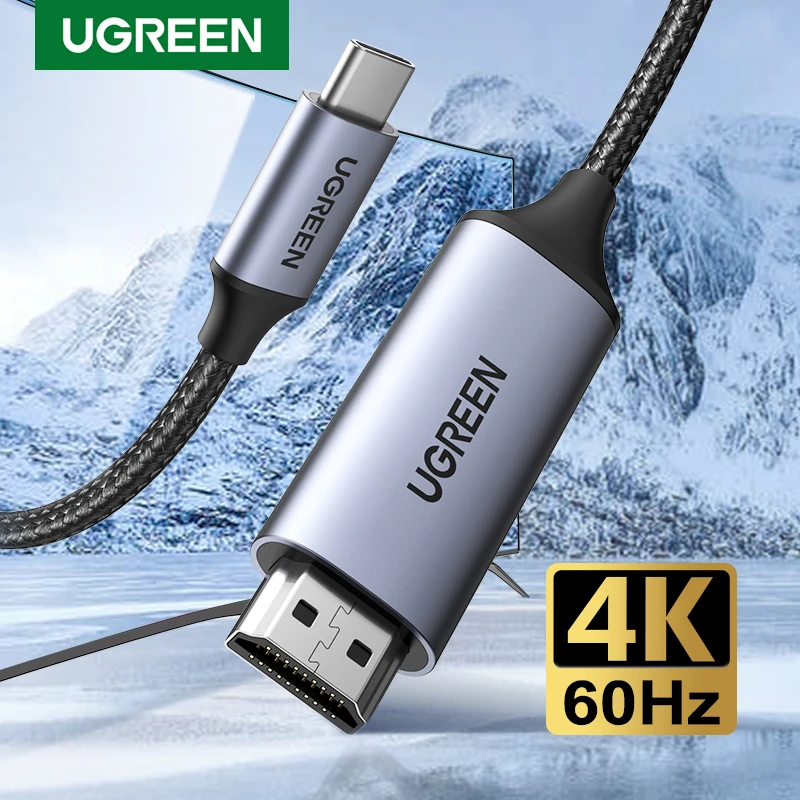 UGREEN USB C to HDMI 4K 60HZ USB Type C Thunderbolt 3 Adapter Type C to HDMI Cable for Macbook USB-C HDMI Adapter Type-C HDM