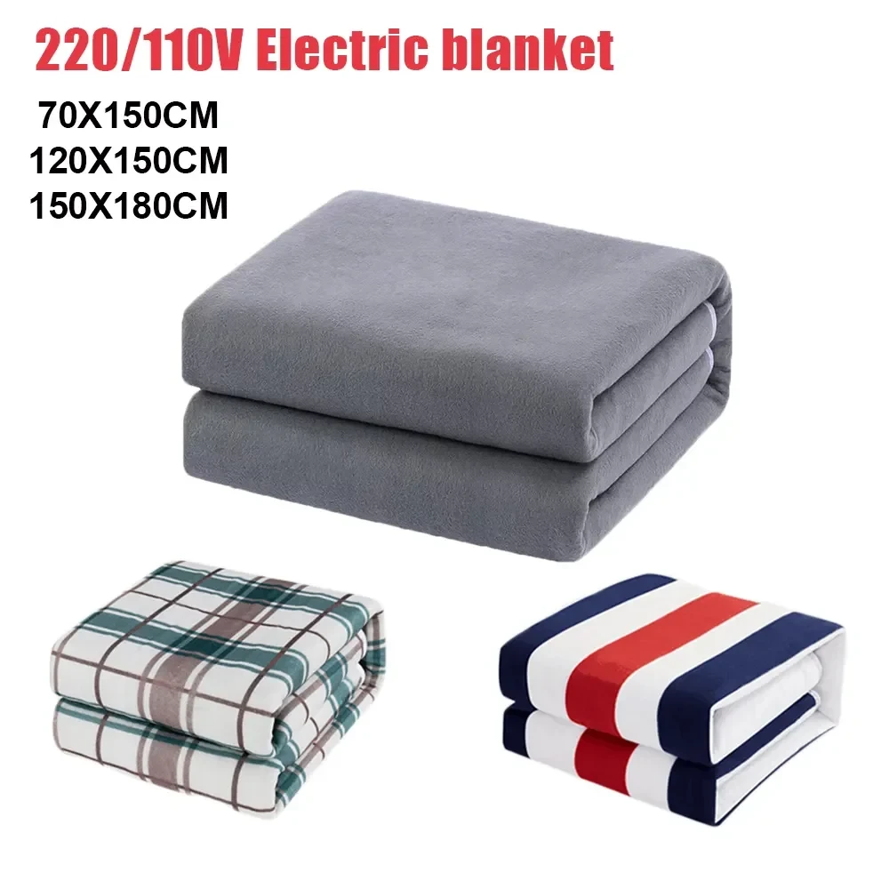 Electric Blanket 220v Thicker Heater Double Body Warmer 180*150cm Heated Mattress Thermostat Electric Heating Blanket EU Plug