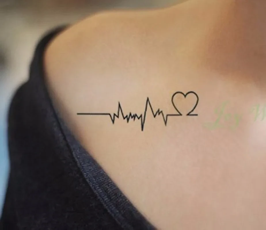 Waterproof Temporary Tattoo Sticker of body Love wave tattoo small size tatto stickers flash tatoo fake tattoos for girl women