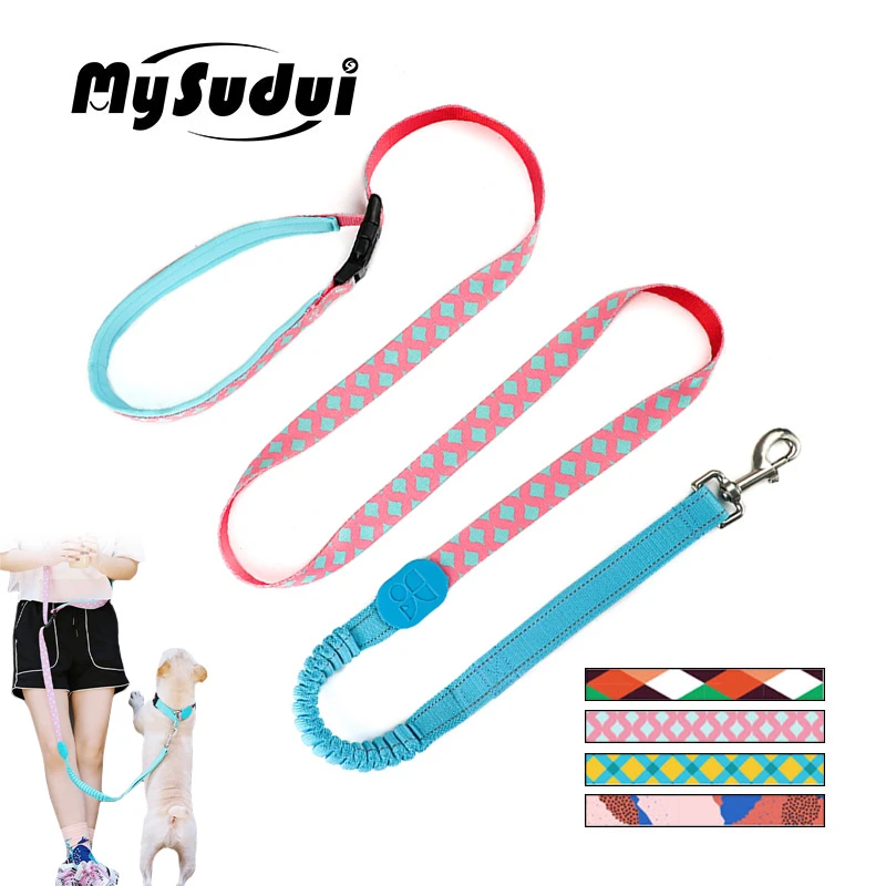 Dog Leash Running Hands Free Elastic Reflective Training Pet Bungee Dog Lead Leash For Dogs Extendable Strong Leads Pet Leashes
