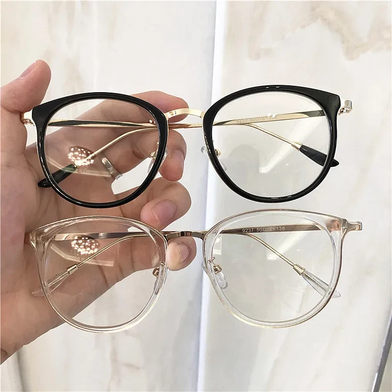 1pcs Retro Anti Blue Ray Computer Glasses Women Round Eye Glass Men Blue Light Blocking Fashion Eyewear Optical Frames