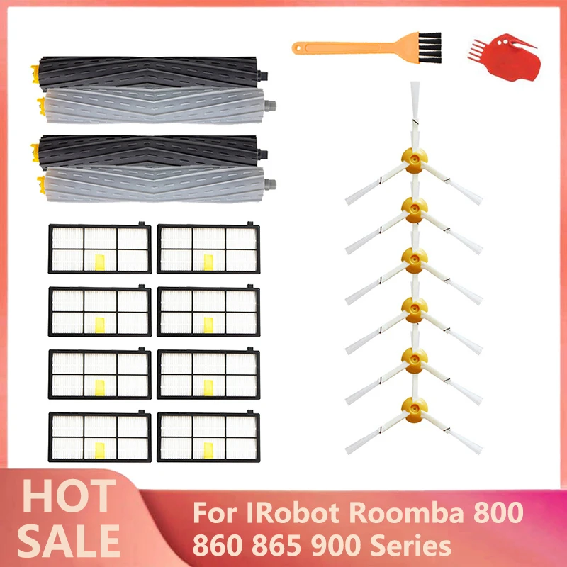 For IRobot Roomba Parts Kit Series 800 860 865 866 870 871 880 885 886 890 900 960 966 980 - Brushes and Filters