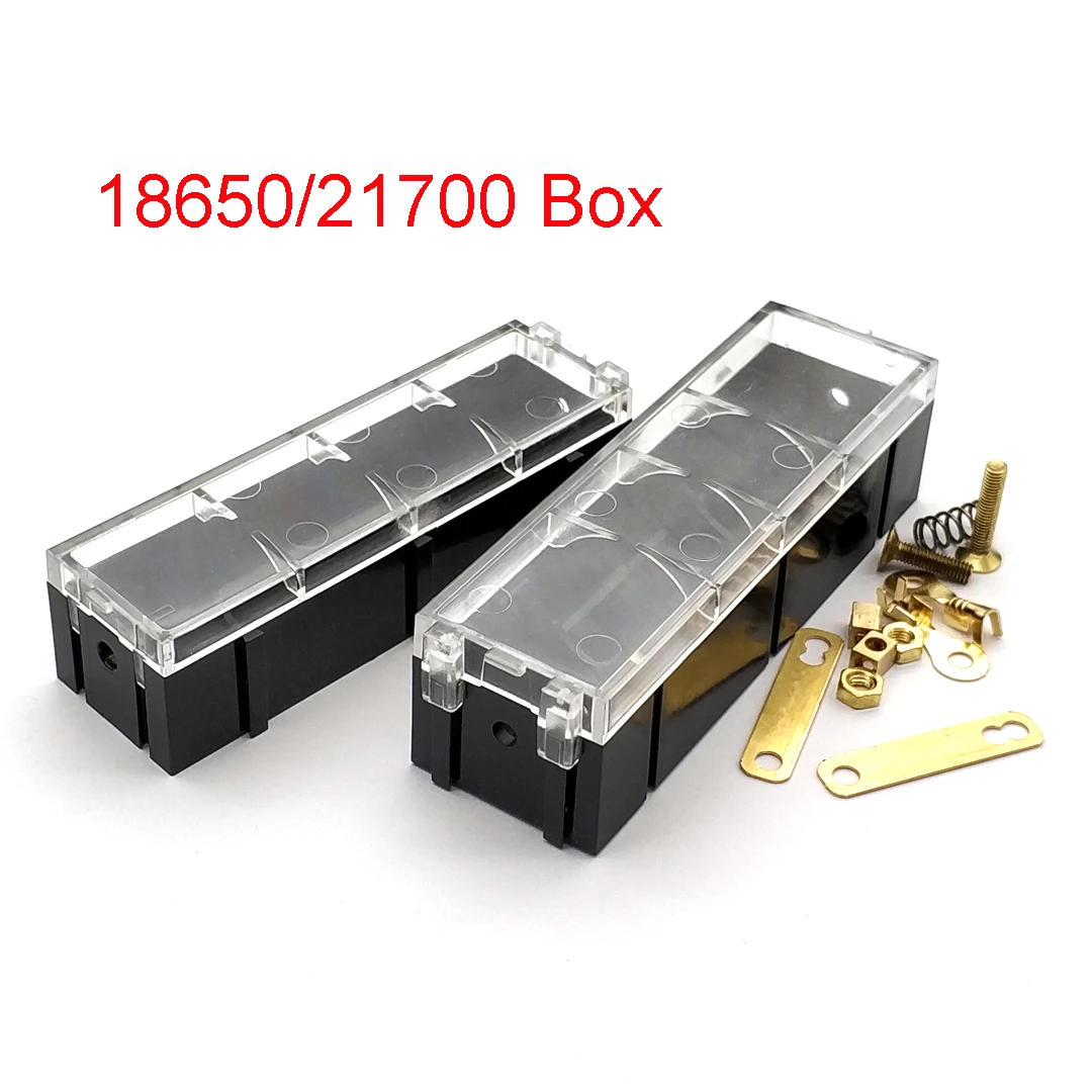 4x 18650 Series Batteries Holder Box Storage Case Container Power Bank with Bronze Pins Rechargeable Drop Ship Wholesale
