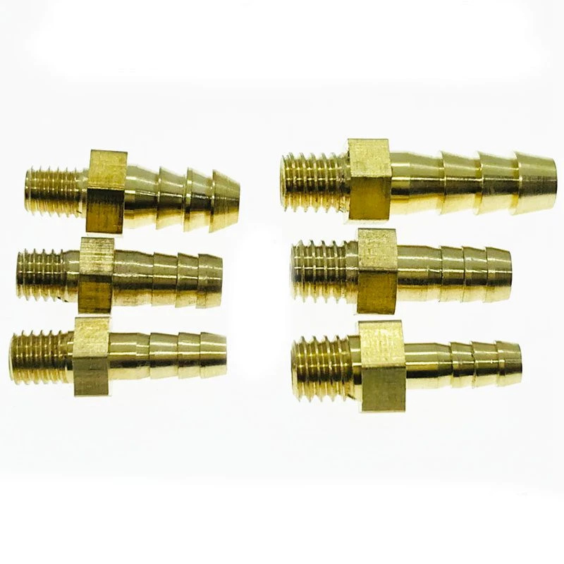 2.5 3 4 5 6 8 10 12mm Hose Barb M3/4/5/6/8 /10/12/14/16 Metric Male Mini Brass Hosetail Pipe Fitting Connector Water Home Garden