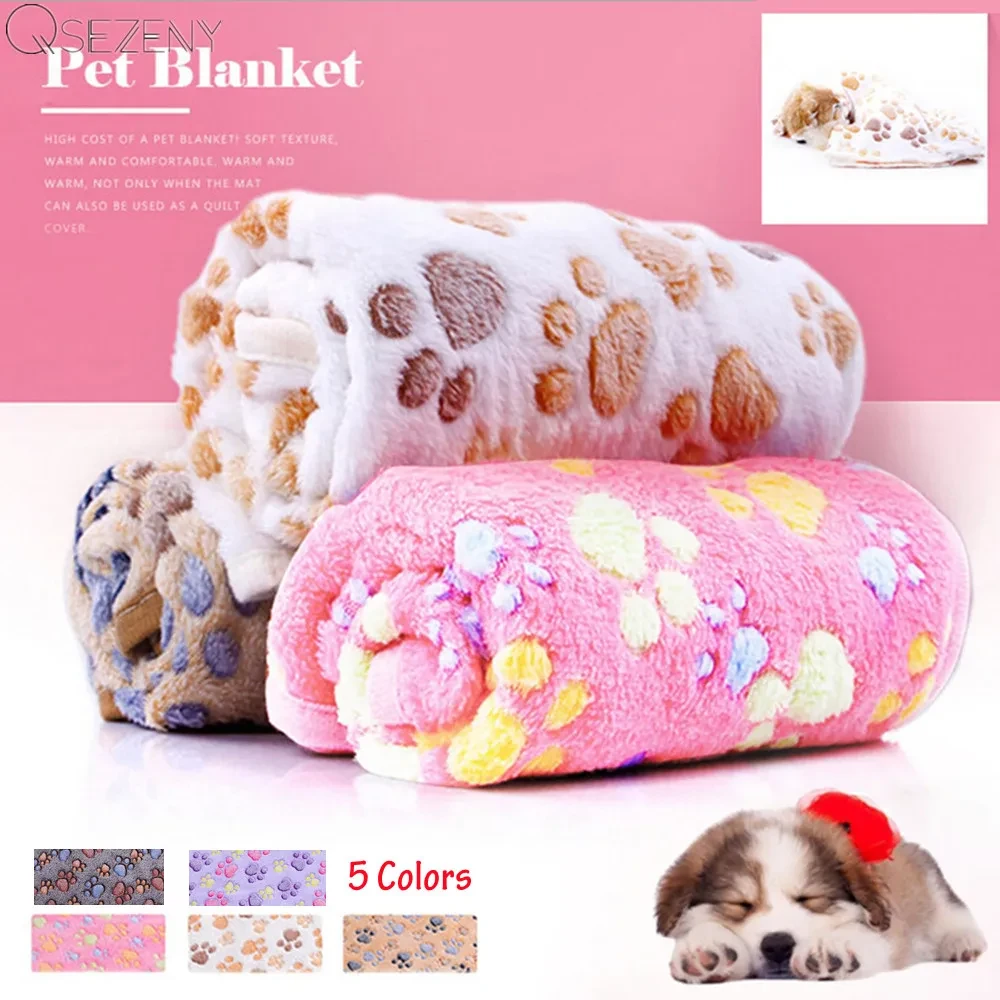 Pet soft Warm Blanket Dog Towel Rug Pet Mat Dog Bed Winter Cat Dog Blanket puppy Towel Blanket Sleeping Cover Pet Supplies