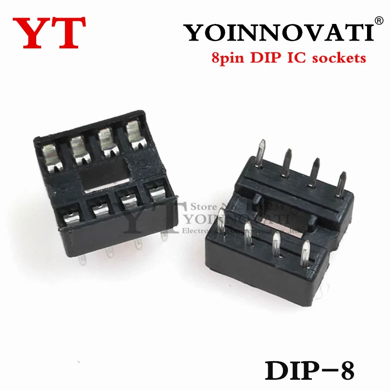 60pcs/lot 8pin DIP IC sockets Adaptor Solder Type 8 pin