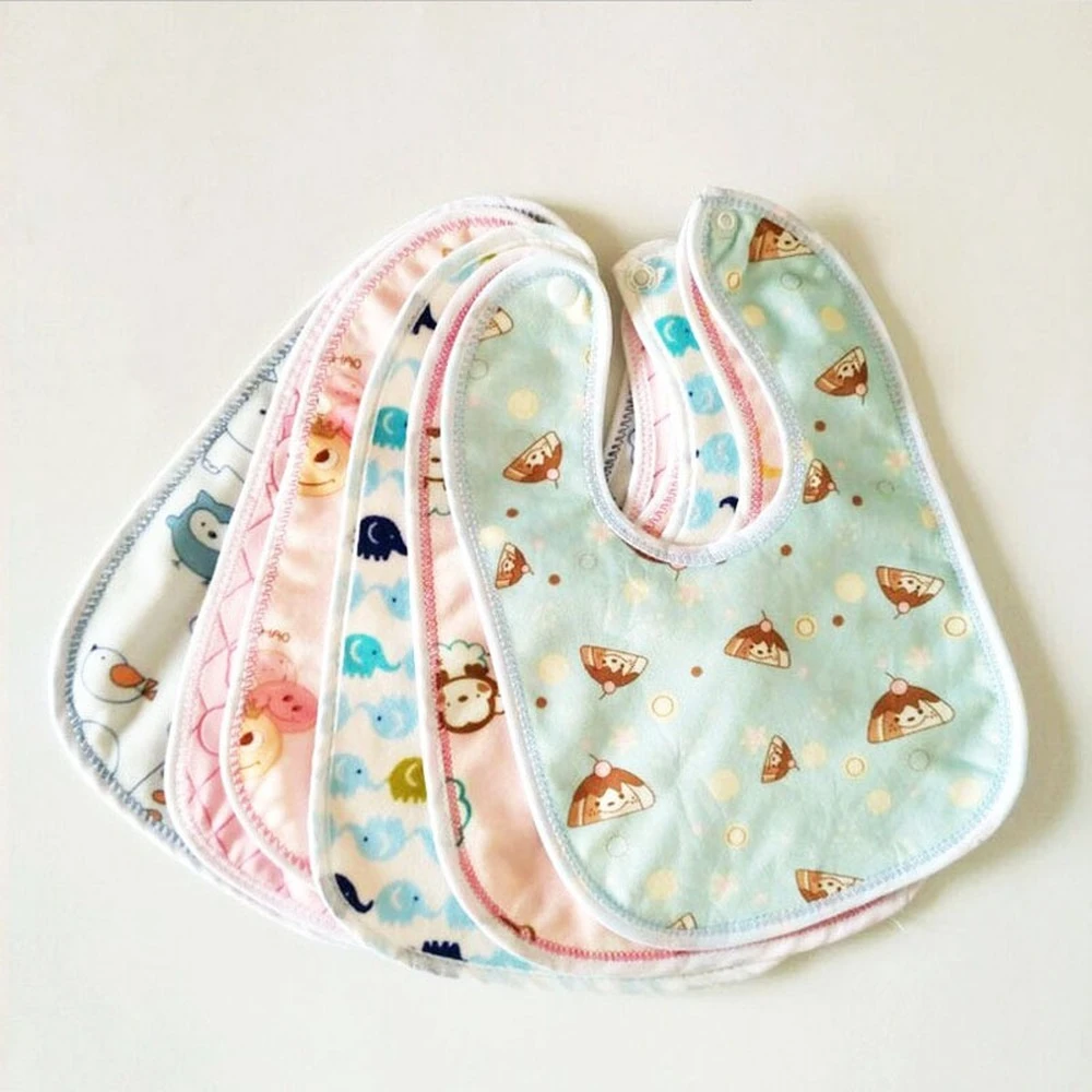 2pcs Waterproof Baby Bibs Cartoon Cotton Bib Newborns Bibs Burp Cloth Baby Scarf Bandana Bibs for Children Boys Girls Baby Stuff