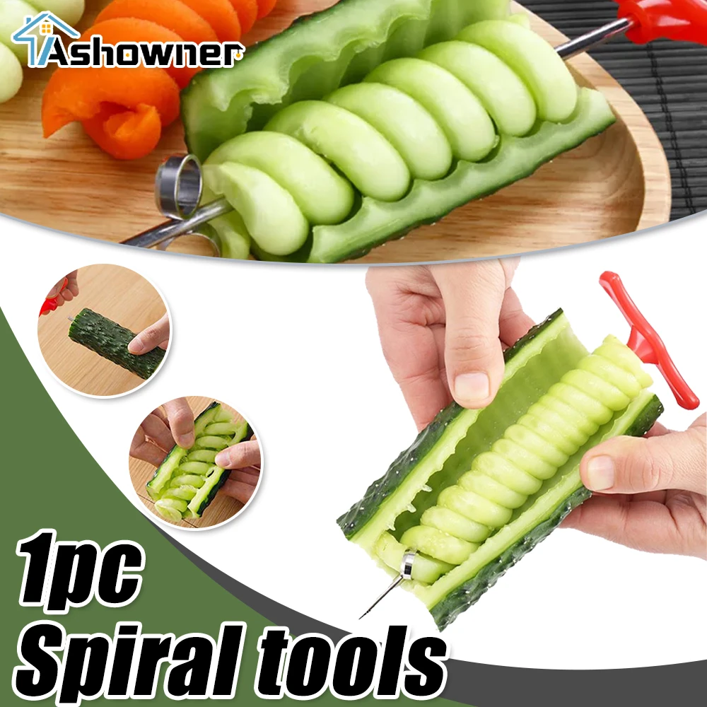 Vegetables Spiral Knife Potato Carrot Cucumber Salad Chopper Screw Slicer Cutter Spiralizer Kitchen Tools Accessories