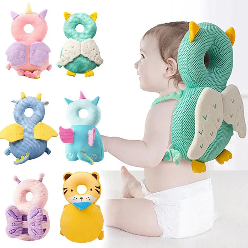 1-3T Toddler Baby Head Protector Safety Pad Cushion Back Prevent Injured Angel Bee Cartoon Security Pillows
