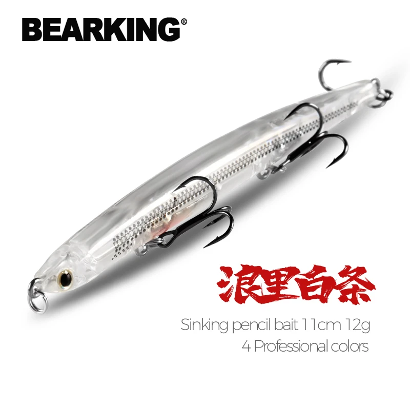 BEARKING professional  Hot Fishing lures 11cm 12g Sinking pencil bait lure High Quality Hard Baits Good Action Wobblers