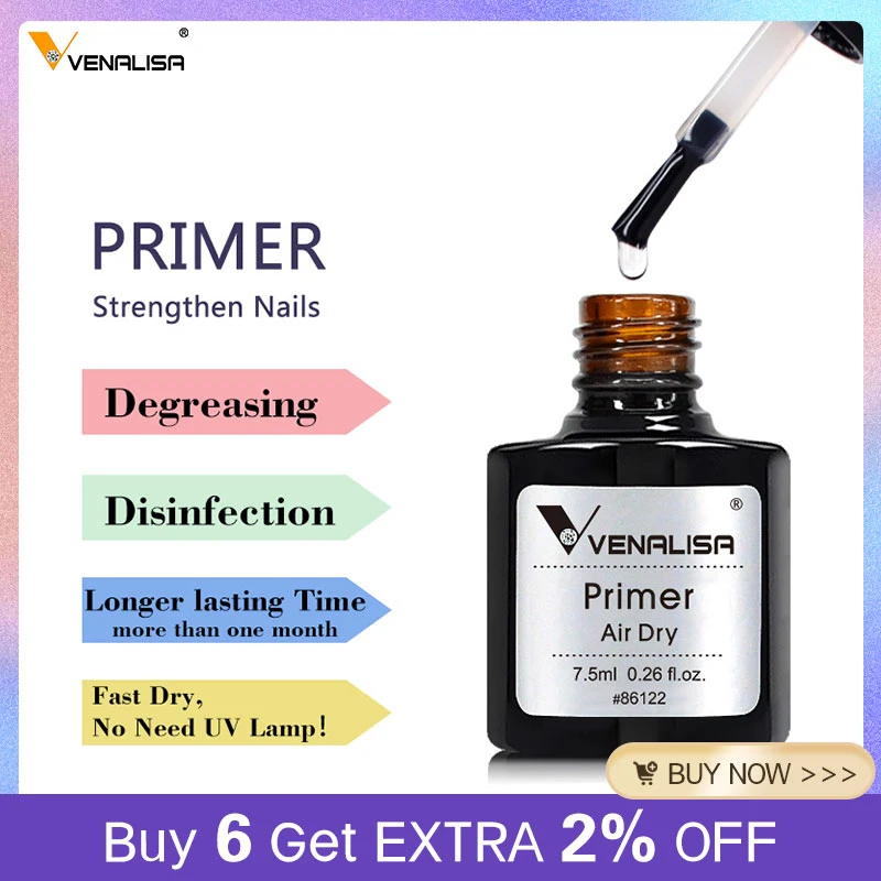 Venalisa 2021 New Product Nail Art Acrylic No-acid Primer Base Coat Color Nail Polishes Gel Lacquer Varnish Desiccant Gel Polish