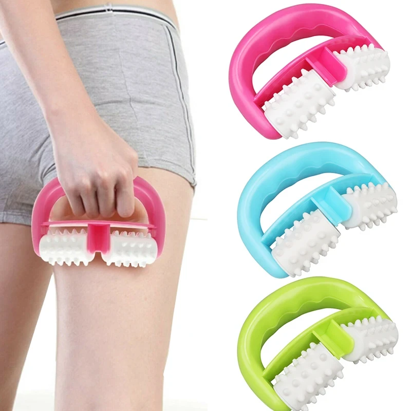 Anti Cellulite Blue D Type Fat Control Roller Massager Leg Abdomen Neck Buttocks Fast Anti Cellulite Face Lift Tools roller