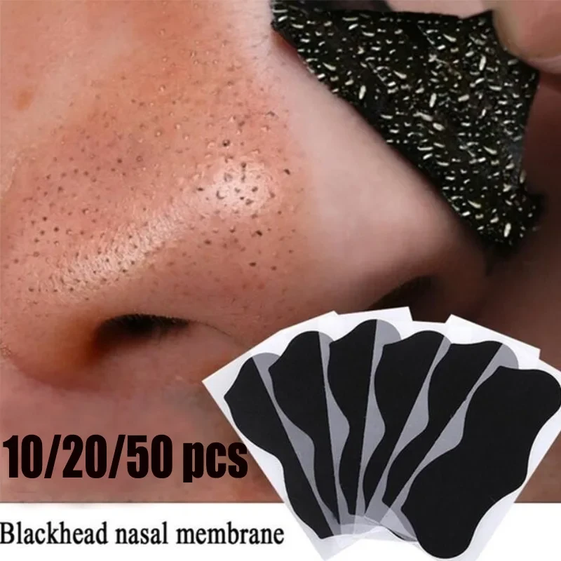 Bamboo Charcoal Blackhead Remover Mask Black Dots Spots Acne Treatment Mask Nose Sticker Cleaner Nose Pore Deep Clean Strip