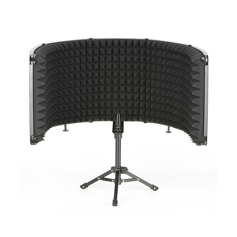 Freeboss FB-PS68(69) Broadcast Studio Adjustable Angle Foldable Noise Reduction Sound Absorbing Microphone Wind Screen Shield