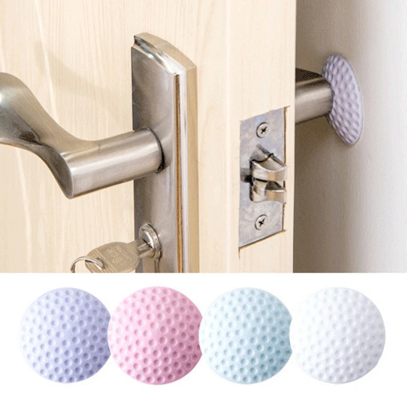1 Pc Door Handle Wall Crash Pads Thickening Mute Golf Modelling Rubber  Protective Pad Wall Knob Mat Safety Protection Stickers