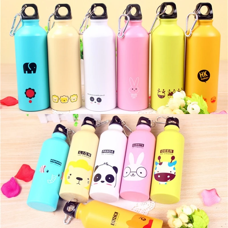 Cute Water Bolttle 500 ML Lovely Animals Creative gift Outdoor Portable Sports Cycling Camping Hiking School Kids Water Bottle