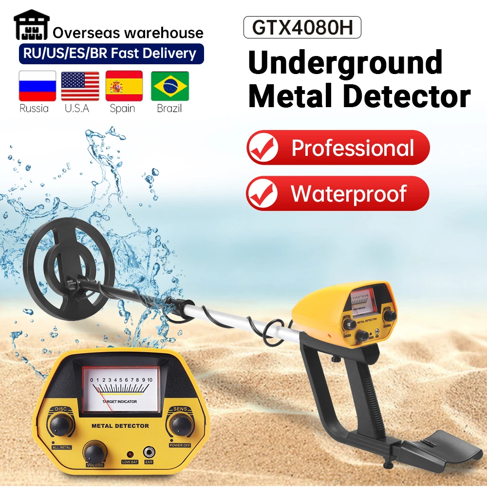 Metal Detector MD4030 Metal Detectors all Pinpointer Treasure Hunter Gold Depth Digger Professional Underground Metal Detector