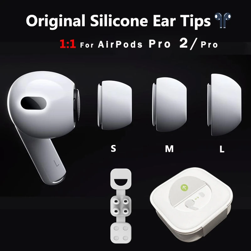 1:1 Original Earbuds EarTips For Apple Airpods Pro Ear Tips For AirPods Pro Earphone Accessories For AirPod Pro Replacement Tips