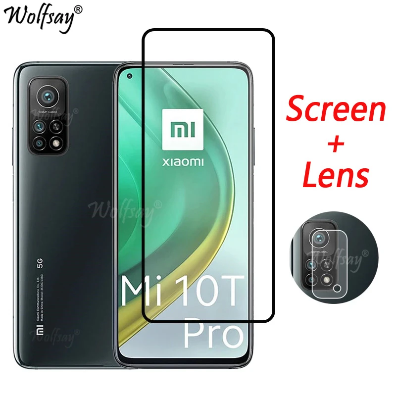 Full Cover Tempered Glass For Xiaomi Mi 10T Pro 5G Screen Protector For Xiaomi Mi 10T Pro Camera Glass For Mi 10T Pro 5G Glass