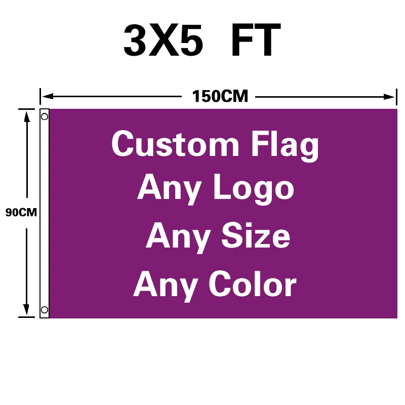 high quality  Custom Flag And Banners For 150X90cm 100D Polyester all logo all color flag  Advertising Banner